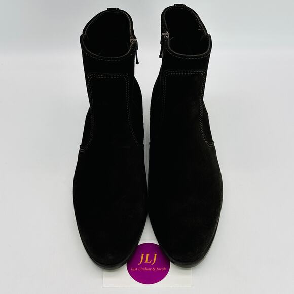 La Canadienne Women's Sophie Espresso Waterproof Suede Ankle Boots Size 5.5 - Picture 3 of 11